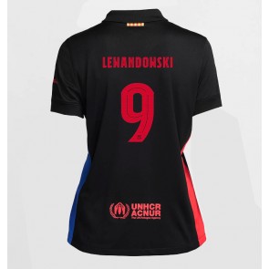 Billiga Barcelona Robert Lewandowski #9 Bortatröja Dam 2024-25 Kortärmad